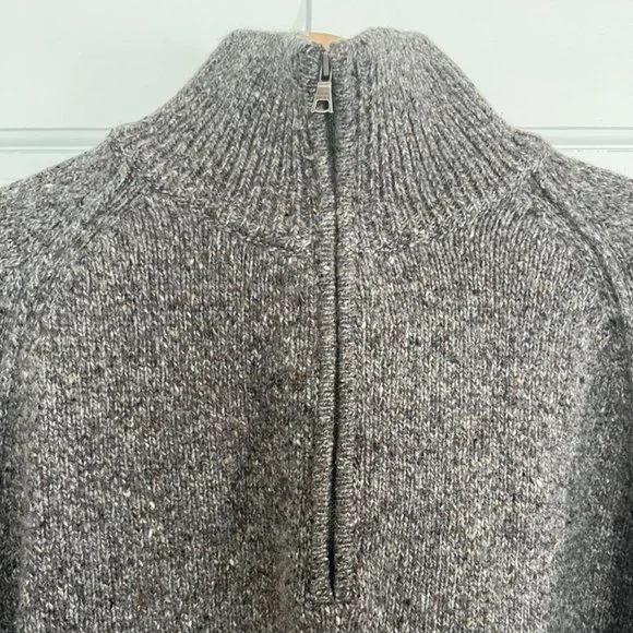 Banana Republic Wool Cashmere Half Zip Sweater L - Picture 2 of 12